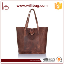 H-Quality Elegant Genuine Leather Lady Handbag With Messenger Bag